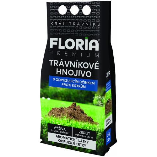 Hnojivo FLORIA PREMIUM 2,5kg trávniky proti krtom 240/p