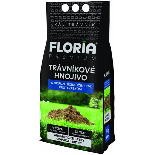 Hnojivo FLORIA PREMIUM 7,5kg trávniky proti krtom 80/p